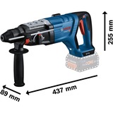 Bosch Professional Akku-Bohrhammer GBH 18V-28 D Professional solo, 18Volt XL-BOXX blau/schwarz, ohne Akku und Ladegerät, in XL-BOXX