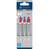 Bosch Stichsägeblatt T 101 A Clean for PC, 100mm 3 Stück