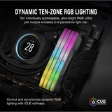Corsair DIMM 32 GB DDR5-6000 (2x 16 GB) Dual-Kit, Arbeitsspeicher schwarz, CMH32GX5M2B6000Z28, Vengeance RGB, INTEL XMP, AMD EXPO
