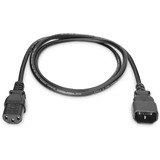 Digitus Netz-Verlängerungskabel schwarz, 1,20 Meter, Kaltgeräte-Buchse > Stecker