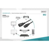 Digitus Netz-Verlängerungskabel schwarz, 1,20 Meter, Kaltgeräte-Buchse > Stecker