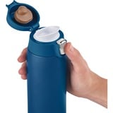 Emsa TRAVEL MUG light Thermobecher dunkelblau, 0,4 Liter, Flip-Deckel