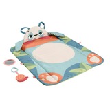 Fisher-Price Planet Friends Rolli-Roll Panda Spielmatte für Babys mit 2 Spielzeugen 