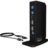 ICY BOX IB-DK2252AC, Dockingstation schwarz, USB-A, HDMI, DP