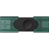 Kingston DataTraveler Duo 256 GB, USB-Stick grün/schwarz, USB-A, USB-C