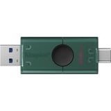 Kingston DataTraveler Duo 256 GB, USB-Stick grün/schwarz, USB-A, USB-C