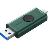 Kingston DataTraveler Duo 256 GB, USB-Stick grün/schwarz, USB-A, USB-C