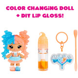MGA Entertainment Yummiland Lip Gloss Doll: Mystery Color Change - Gwen Gummybear, Puppe 