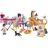 PLAYMOBIL 71744 My Life Katzencafe, Konstruktionsspielzeug 