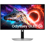 Samsung Odyssey OLED G8 S27HG800SUX, Gaming-Monitor 67.7 cm (27 Zoll), silber, UltraHD/4K, DP, HDMI, USB-C, USB-Hub, 240Hz Panel