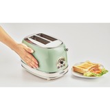 Ariete Vintage Toaster 155 hellgrün, 810 Watt, für 2 Scheiben Toast