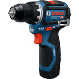Bosch Professional Akku-Bohrschrauber GSR 12V-32 Professional, 12Volt blau/schwarz, Li-Ionen Akku 2,0Ah + 4,0Ah, 40-teiliges Zubehör-Set, L-BOXX