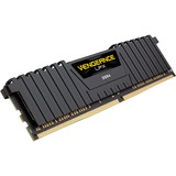 Corsair DIMM 16 GB DDR4-3000 (2x 8 GB) Dual-Kit, Arbeitsspeicher schwarz, CMK16GX4M2D3000C16, Vengeance LPX, INTEL XMP