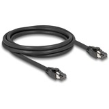 DeLOCK Netzwerkkabel RJ-45 Cat.8.1 S/FTP, bis 40 Gbps schwarz, 2 Meter