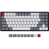 Keychron XDA Profile PBT Retro Keycap-Set - Retro Mac, Tastenkappe dunkelgrau/weiß, für Q1 Knob-Version/Q2/K2/K6, US-Layout (ANSI)