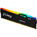 Kingston FURY DIMM 32 GB DDR5-5600  , Arbeitsspeicher schwarz, KF556C40BBA-32, FURY Beast RGB, INTEL XMP