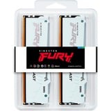 Kingston FURY DIMM 32 GB DDR5-6800 (2x 16 GB) Dual-Kit, Arbeitsspeicher weiß, KF568C34BWEAK2-32, FURY Beast RGB, INTEL XMP, AMD EXPO