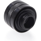 Alphacool Eiszapfen PRO 13mm HardTube Fitting G1/4 - Deep Black, Verbindung schwarz, 6er Set