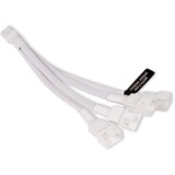 Alphacool Y-Kabelsplitter 4-Pin auf 4x 4-Pin PWM, 15cm weiß