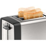 Bosch Home Kompakt-Toaster DesignLine TAT5P420DE edelstahl/schwarz, 970 Watt, für 2 Scheiben Toast