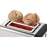 Bosch Home Kompakt-Toaster DesignLine TAT5P420DE edelstahl/schwarz, 970 Watt, für 2 Scheiben Toast