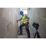 Bosch Professional Akku-Linienlaser GLL 12V-100-33 CG Professional blau/schwarz, grüne Laserlinien, inkl. Universalhalter LB 10