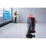 Bosch Professional Linienlaser GLL 3-80 C Professional, Kreuzlinienlaser blau/schwarz, mit roten Laserlinien, ohne Akku