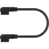 Corsair iCUE LINK Slim-Kabel, 135mm, 90° abgewinkelt schwarz, 2 Stück