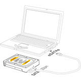 DeLOCK 3.5″ Wechselrahmen für 1x 2.5″ SATA HDD/SSD, Einbaurahmen 