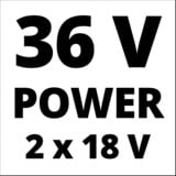 EINHELL Akku-Rasenmäher GE-CM 43 Li M Kit, 18Volt rot/schwarz, 2x Li-Ionen Akku 4,0Ah