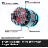 EINHELL Akku-Rasenmäher GE-CM 43 Li M Kit, 36Volt (2x18V) rot/schwarz, 2x Li-Ionen Akku 4,0Ah