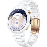 Huawei Watch 6 Pro 43mm (Leib-L29C), Smartwatch weiß, Keramik Edition, weißes Keramik-Armband
