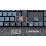 Keychron K5 Pro, Gaming-Tastatur schwarz/blaugrau, DE-Layout, Gateron Low Profile 2.0 Mechanical Red, Hot-Swap, Aluminiumrahmen, RGB