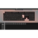 Keychron K5 Pro, Gaming-Tastatur schwarz/blaugrau, DE-Layout, Gateron Low Profile 2.0 Mechanical Red, Hot-Swap, Aluminiumrahmen, RGB