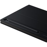 SAMSUNG Book Cover Keyboard EF-DX715 für das Galaxy Tab S9, Tastatur schwarz, DE-Layout
