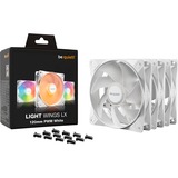be quiet! Light Wings LX 120mm PWM White Triple Pack, Gehäuselüfter weiß, 3er Pack, 120 mm