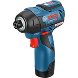 Bosch Akku-Schlagschrauber GDR 12V-110 Professional blau/schwarz, 2x Li-Ionen Akku 3,0Ah, in L-BOXX