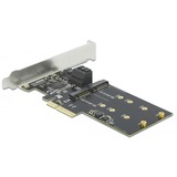 DeLOCK 3 Port SATA + M.2 Key B PCIe x4 Low Profile, Schnittstellenkarte 