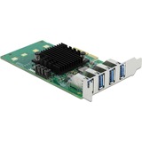 DeLOCK DeLOCK PCIe x4>4x ext. USB 3.0 Quad C.LP 