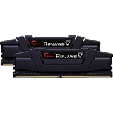 G.Skill DIMM 64 GB DDR4-3600 (2x 32 GB) Dual-Kit, Arbeitsspeicher schwarz, F4-3600C16D-64GVK, Ripjaws V, INTEL XMP