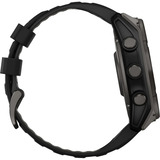 Garmin fēnix 8 - 51 mm, Solar, Sapphire, Smartwatch Carbongrau, Silikon-Armband, Edelstahl
