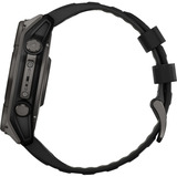Garmin fēnix 8 - 51 mm, Solar, Sapphire, Smartwatch Carbongrau, Silikon-Armband, Edelstahl