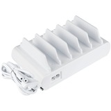 Good Connections USB-Schnellladestation 110 Watt, 10-Port weiß, PD 3.0, QC 3.0, USB-C, USB-A