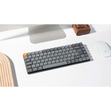 Keychron K3 Max, Gaming-Tastatur grau/orange, DE-Layout, Gateron Low Profile 2.0 Mechanical Brown, Hot-Swap, Aluminiumrahmen, RGB