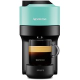 Krups Nespresso Vertuo Pop Aqua Mint XN9204, Kapselmaschine schwarz/mint