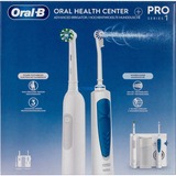 Oral-B Oral-B Center OxyJet Reinigungssystem - Munddusche + Oral-B Pro 1, Mundpflege weiß
