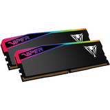 Patriot DIMM 32 GB DDR5-6000 (2x 16 GB) Dual-Kit, Arbeitsspeicher schwarz, VEUR532G6028K, Viper Elite 5 Ultra RGB, INTEL XMP, AMD EXPO