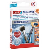 tesa Powerstrips Large, Kleber transparent, 8 Stück