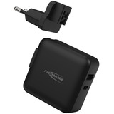 Ansmann USB-Ladegerät Travel Charger TC230PD schwarz, 1x USB-C, 1x USB-A, 30 Watt