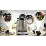 Bosch Home MUMS6ZS17 Küchenmaschine schwarz/edelstahl, 1.600 Watt, Serie 6, integrierte Waage, Timer